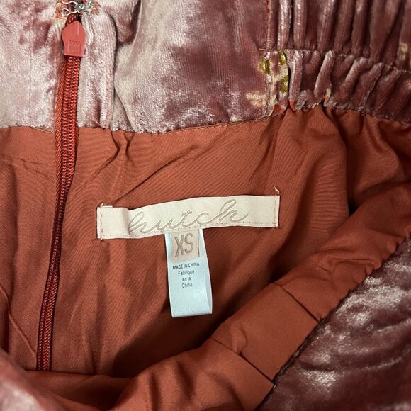 NEW Hutch Anthro Velvet Floral Wide Leg Pants Sz XS - Picture 9 of 16